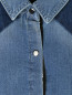 Джинсовая рубашка с контрастной отделкой на кнопках Persona by Marina Rinaldi  –  Деталь