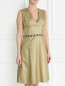 Платье из шелка и льна с добавлением люрекса Etro  –  Модель Верх-Низ