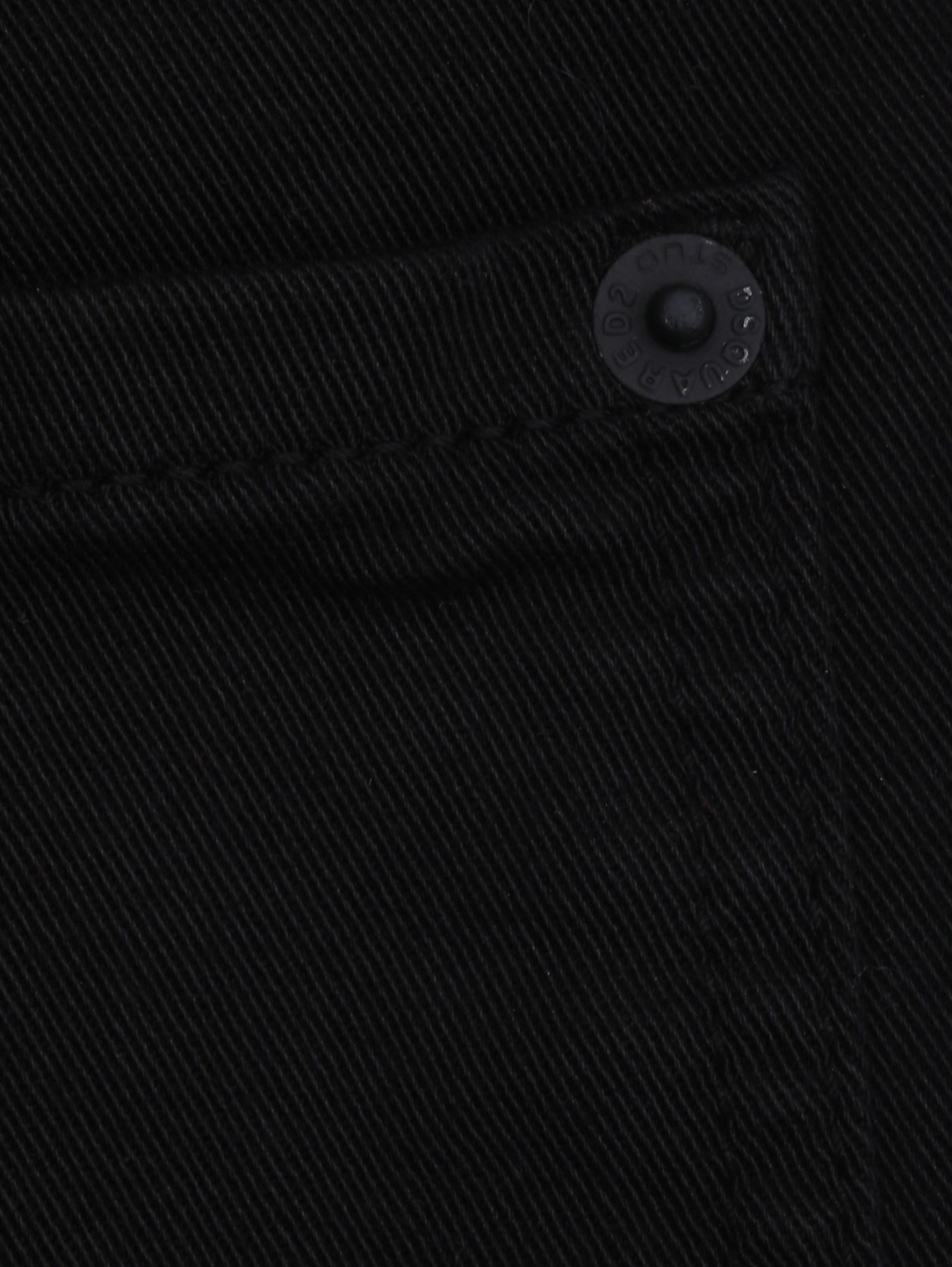 Однотонные укороченные джинсы Dsquared2  –  Деталь  – Цвет:  Черный