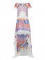 Платье-макси из шелка с цветочным узором Alberta Ferretti  –  Общий вид