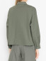 Укороченная хлопковая рубашка с накладными карманами Weekend Max Mara  –  МодельВерхНиз1
