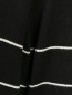 Платье трикотажное из смесовой шерсти в полоску с юбкой-плиссе Persona by Marina Rinaldi  –  Деталь