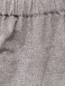 Брюки-кюлоты из хлопка и льна с боковыми карманами Marina Rinaldi  –  Деталь
