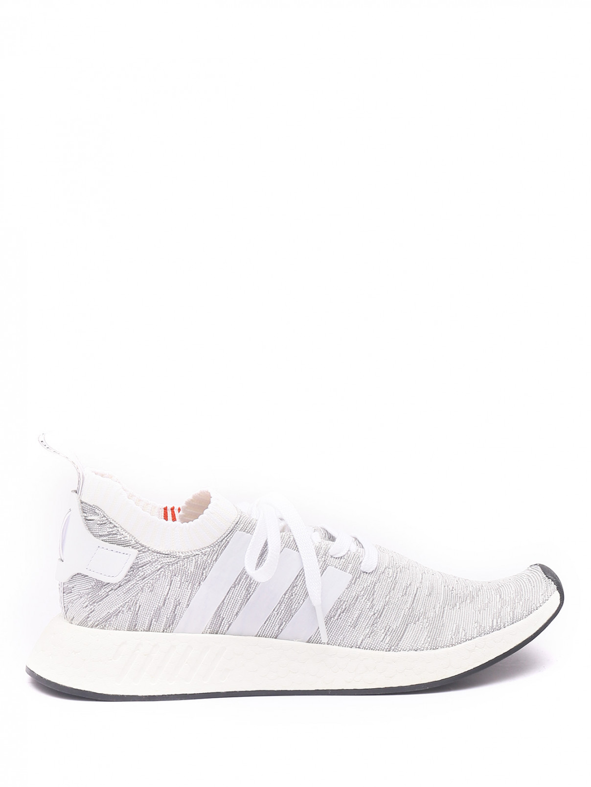 Кроссовки из текстиля с узором Adidas Originals  –  Обтравка1  – Цвет:  Серый