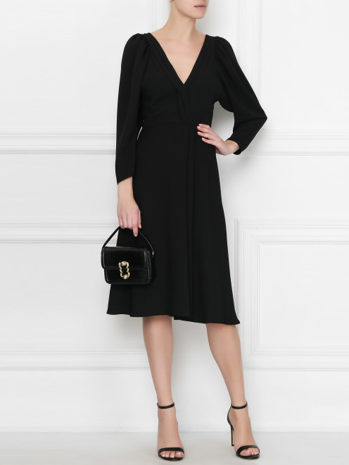 Платье-миди с V-образным вырезом Ermanno Scervino - МодельОбщийВид