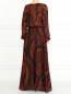 Платье-макси из шелка с узором Jean Paul Gaultier  –  Модель Верх-Низ1