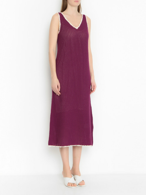 Трикотажное платье крупной вязки Weekend Max Mara - МодельВерхНиз