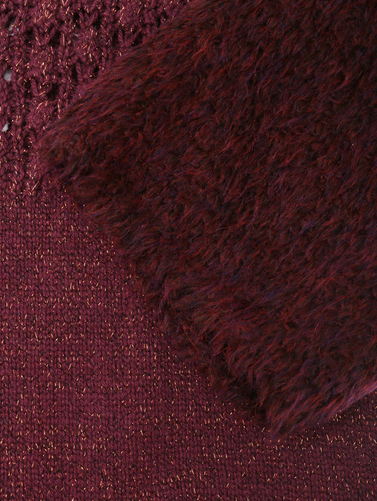 Джемпер с вставками из шерсти Caractere  –  Деталь1  – Цвет:  Красный