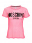 футболка в сетку с принтом Moschino Swim  –  Общий вид