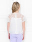 Блуза шелковая с брошью-цветком MiMiSol  –  МодельВерхНиз1