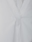 Блуза из хлопка асимметричного кроя с вырезом Joseph  –  Деталь