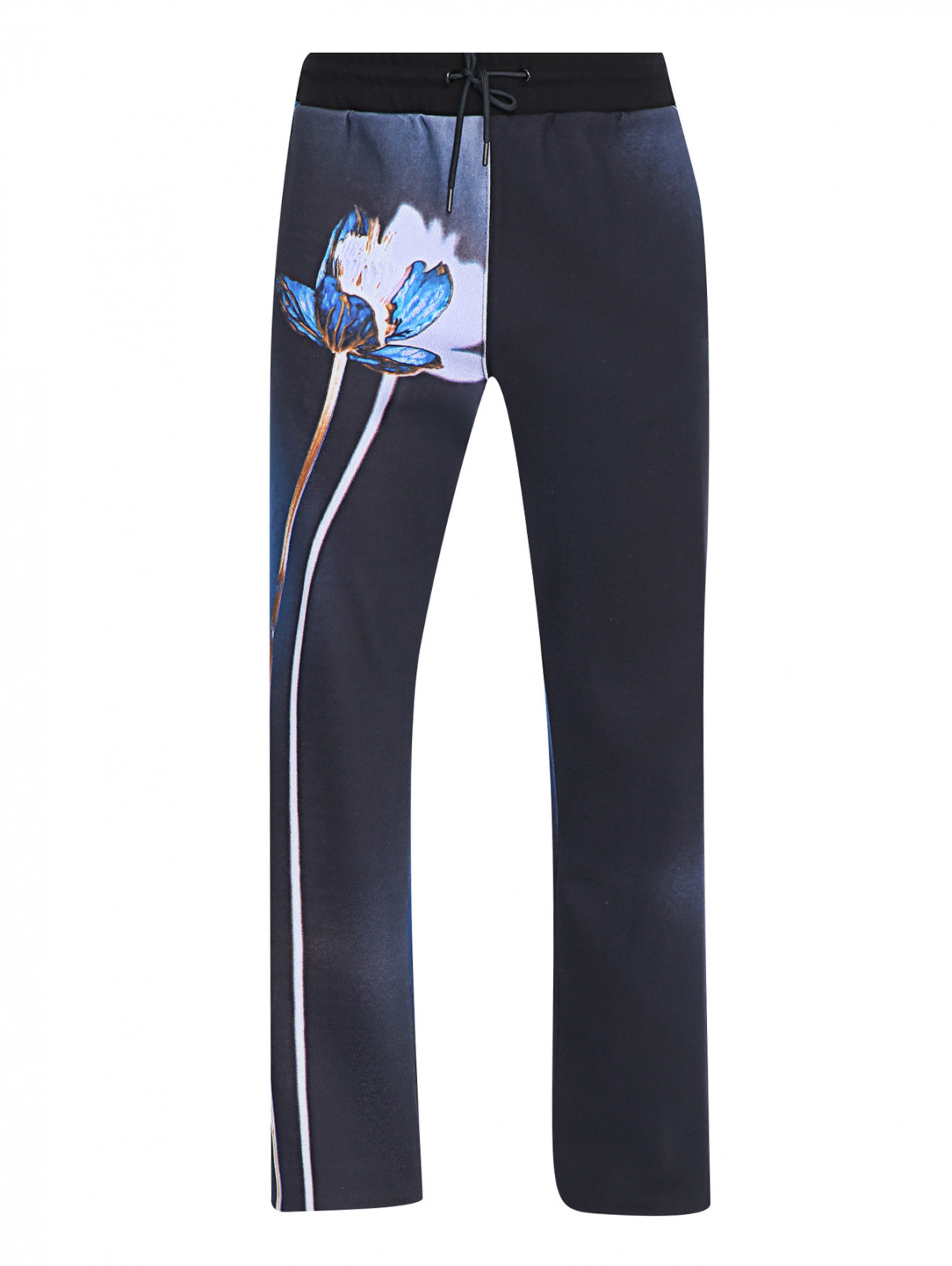 Трикотажные брюки на резинке с карманами Paul Smith  –  Общий вид  – Цвет:  Синий