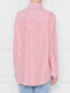 Рубашка из хлопка свободного кроя с узором полоска Calvin Klein  –  МодельВерхНиз1