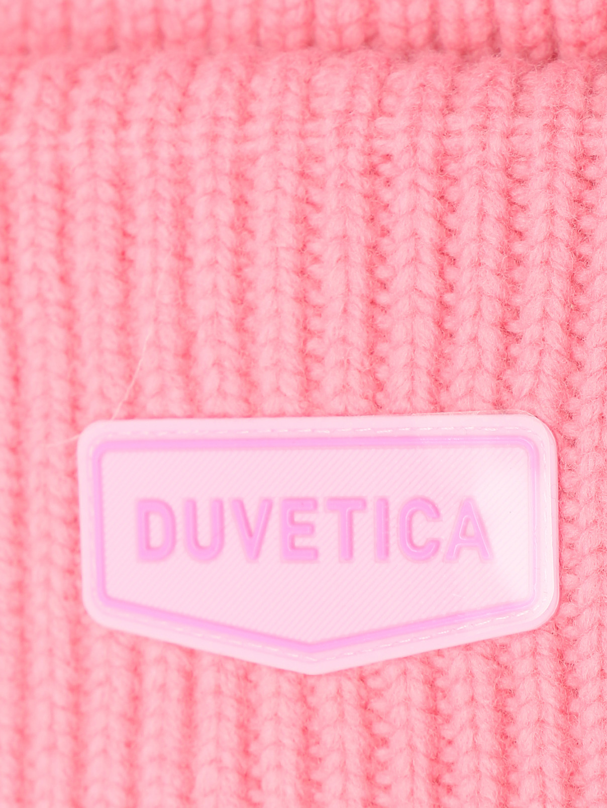 Шапка из шерсти с логотипом Duvetica  –  Деталь  – Цвет:  Розовый