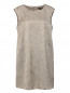 Платье из фактурной ткани с боковыми карманами Marina Rinaldi  –  Общий вид