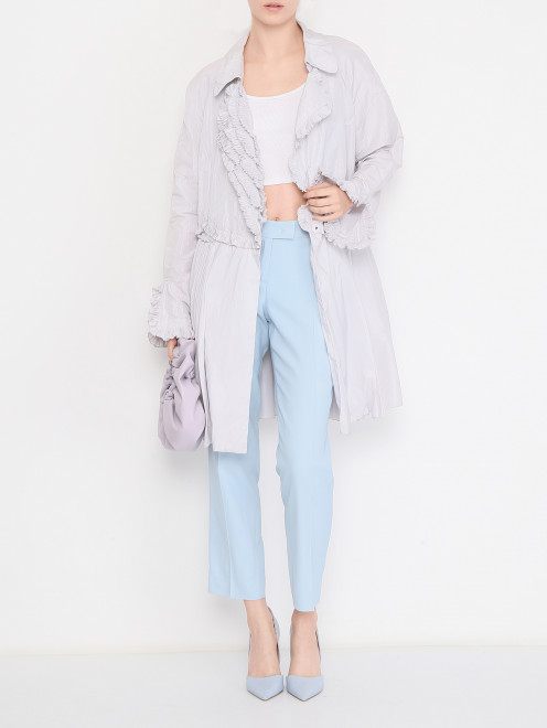 Двубортный плащ с декором Ermanno Scervino - МодельОбщийВид