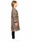 Пальто из шелка и шерсти с узором Dolce & Gabbana  –  Модель Верх-Низ