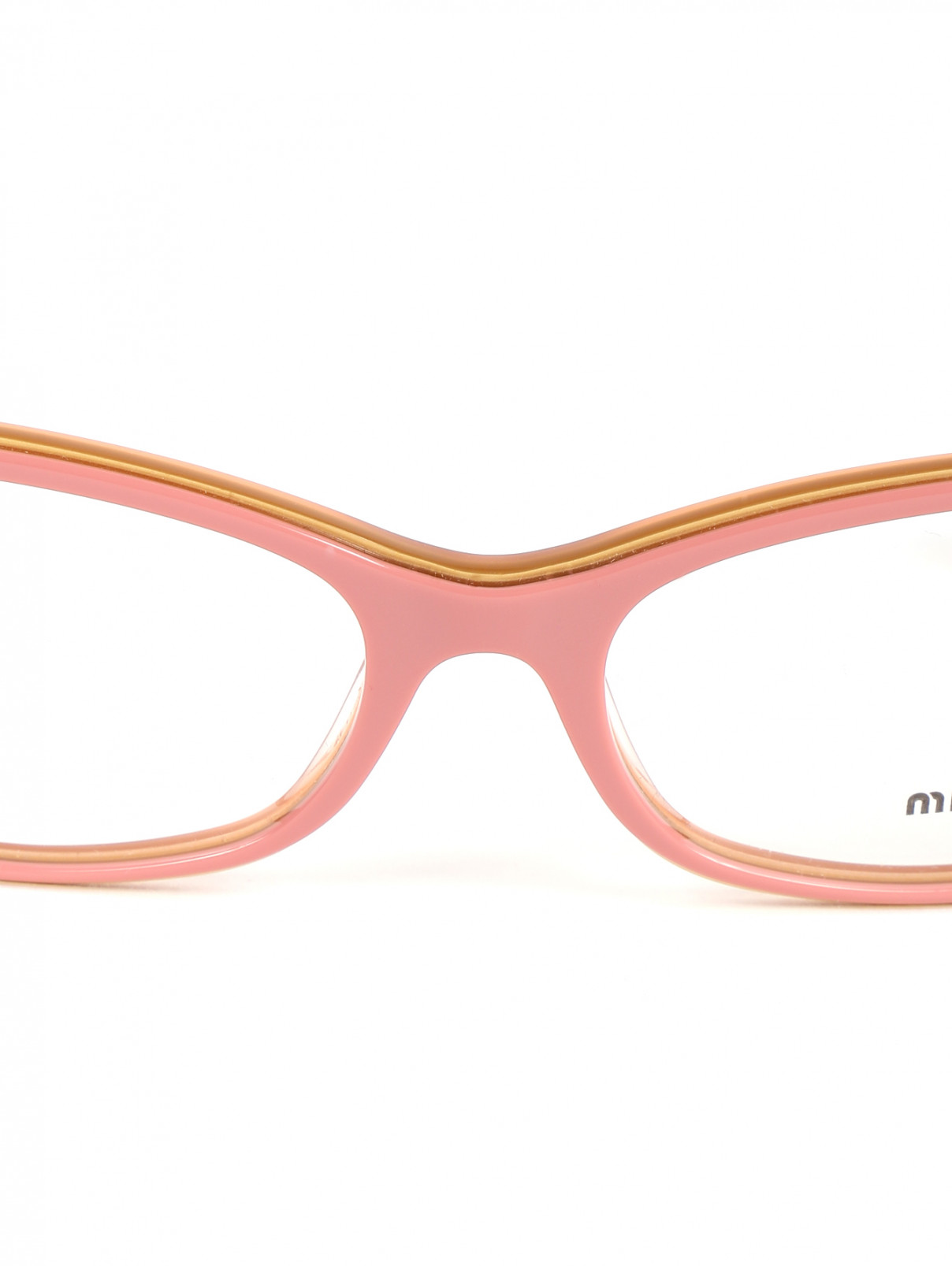 Оправа для очков из пластика Miu Miu  –  Деталь1  – Цвет:  Розовый