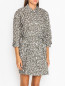 Платье-рубашка из хлопка с узором Max&Co  –  МодельВерхНиз