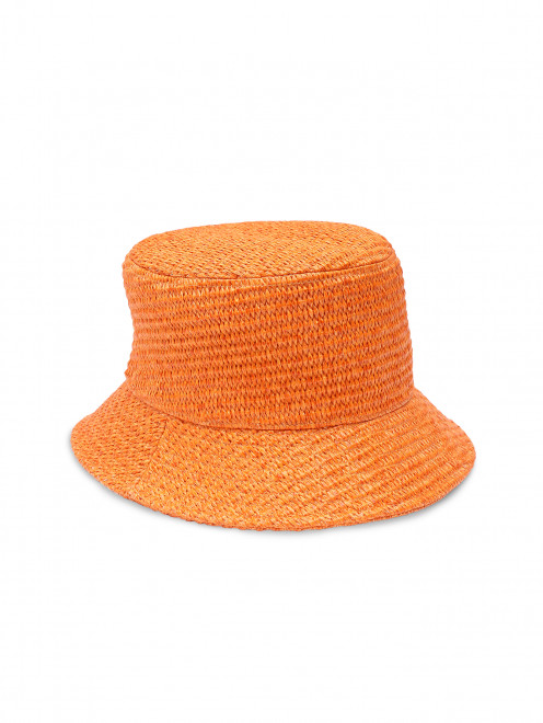 Шляпа плетеная с узкими полями - Обтравка1