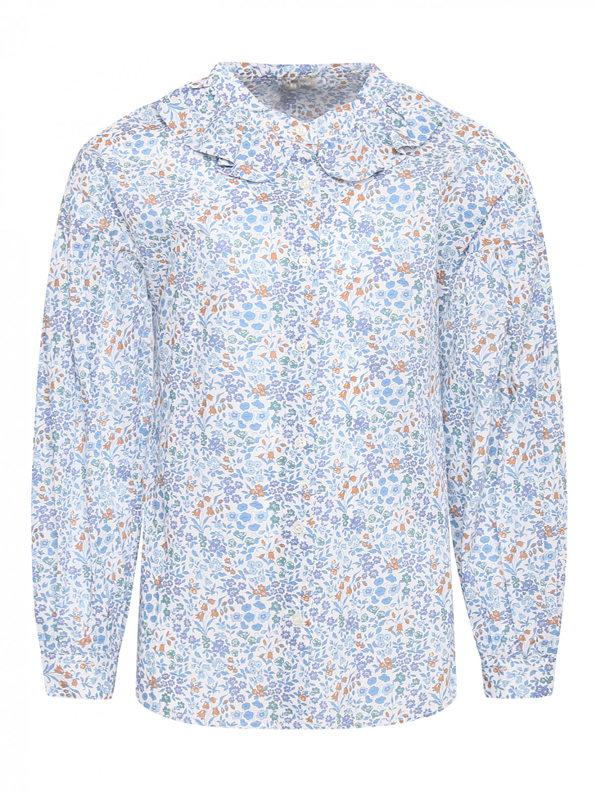 Блуза из хлопка с длинным рукавом Il Gufo  –  Общий вид  – Цвет:  Узор