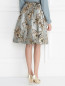 Пышная юбка со складками и цветочным узором Pianoforte  –  Модель Верх-Низ1