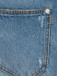 Укороченные джинсы с потертостями Ermanno Scervino  –  Деталь