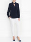 Блуза из шелка с длинным рукавом и накладными карманами Alberta Ferretti  –  Модель Общий вид