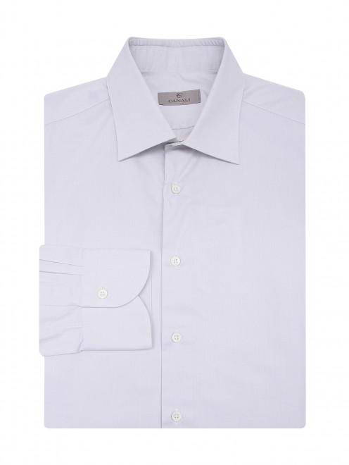 Однотонная рубашка из хлопка Canali - Общий вид