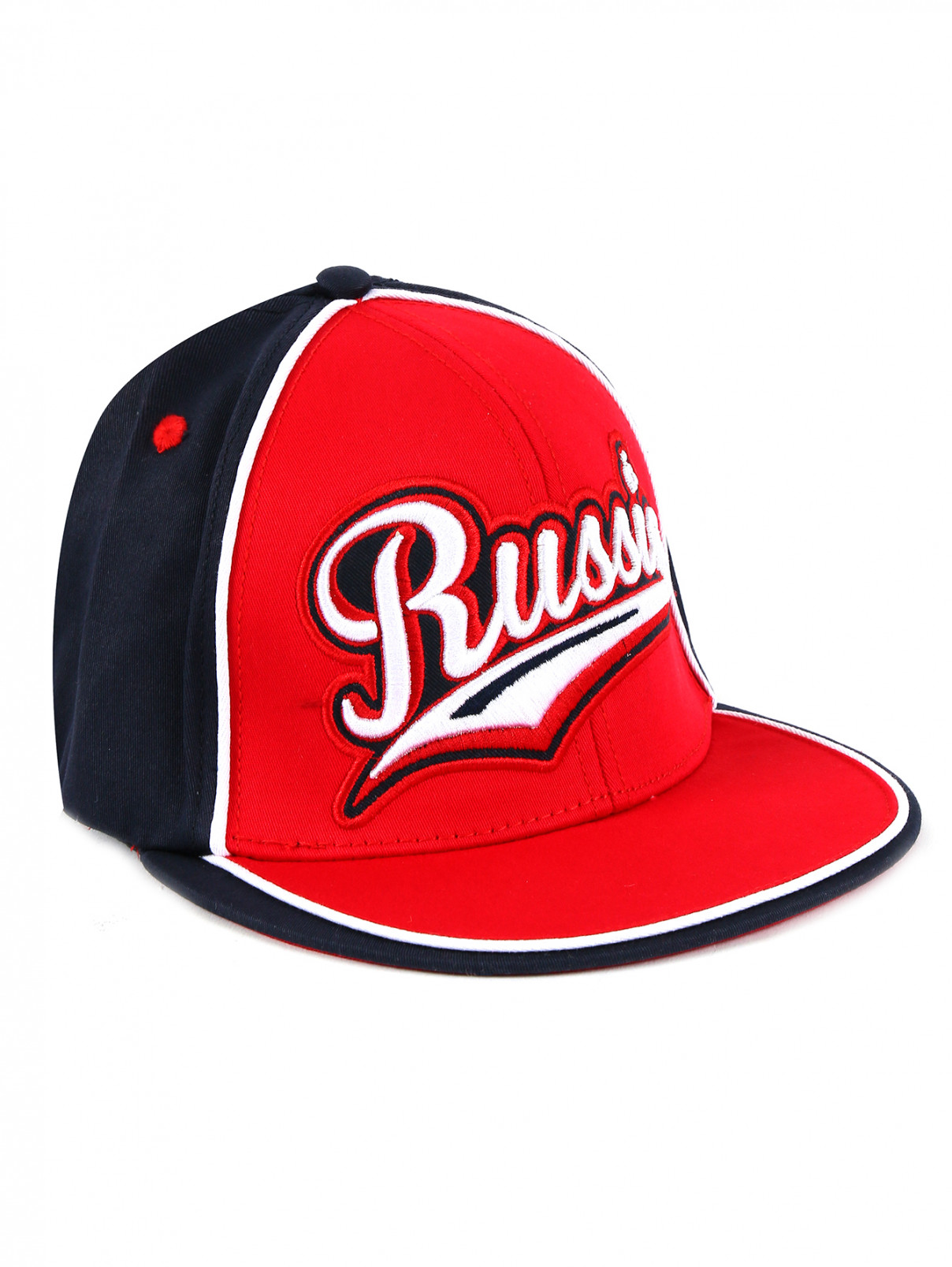Бейсболка из хлопка с принтом BOSCO  –  Общий вид  – Цвет:  Красный