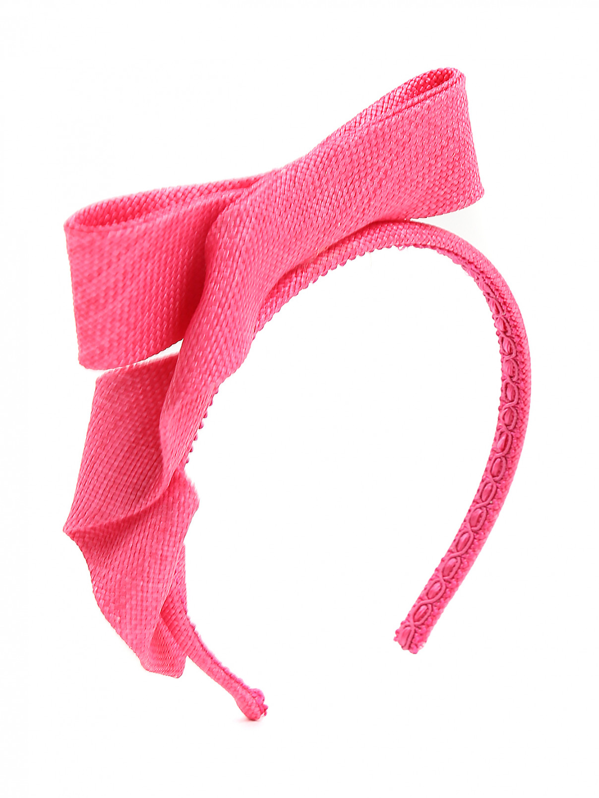 Ободок с декоративным бантиком MiMiSol  –  Общий вид  – Цвет:  Розовый