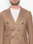 Двубортный пиджак из льна с карманами Tombolini  –  МодельОбщийВид1