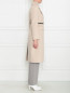 Двубортное пальто из шерсти с поясом Ermanno Scervino  –  МодельВерхНиз2