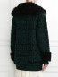 Пальто из шерсти декорированное мехом Philosophy di Lorenzo Serafini  –  Модель Верх-Низ1