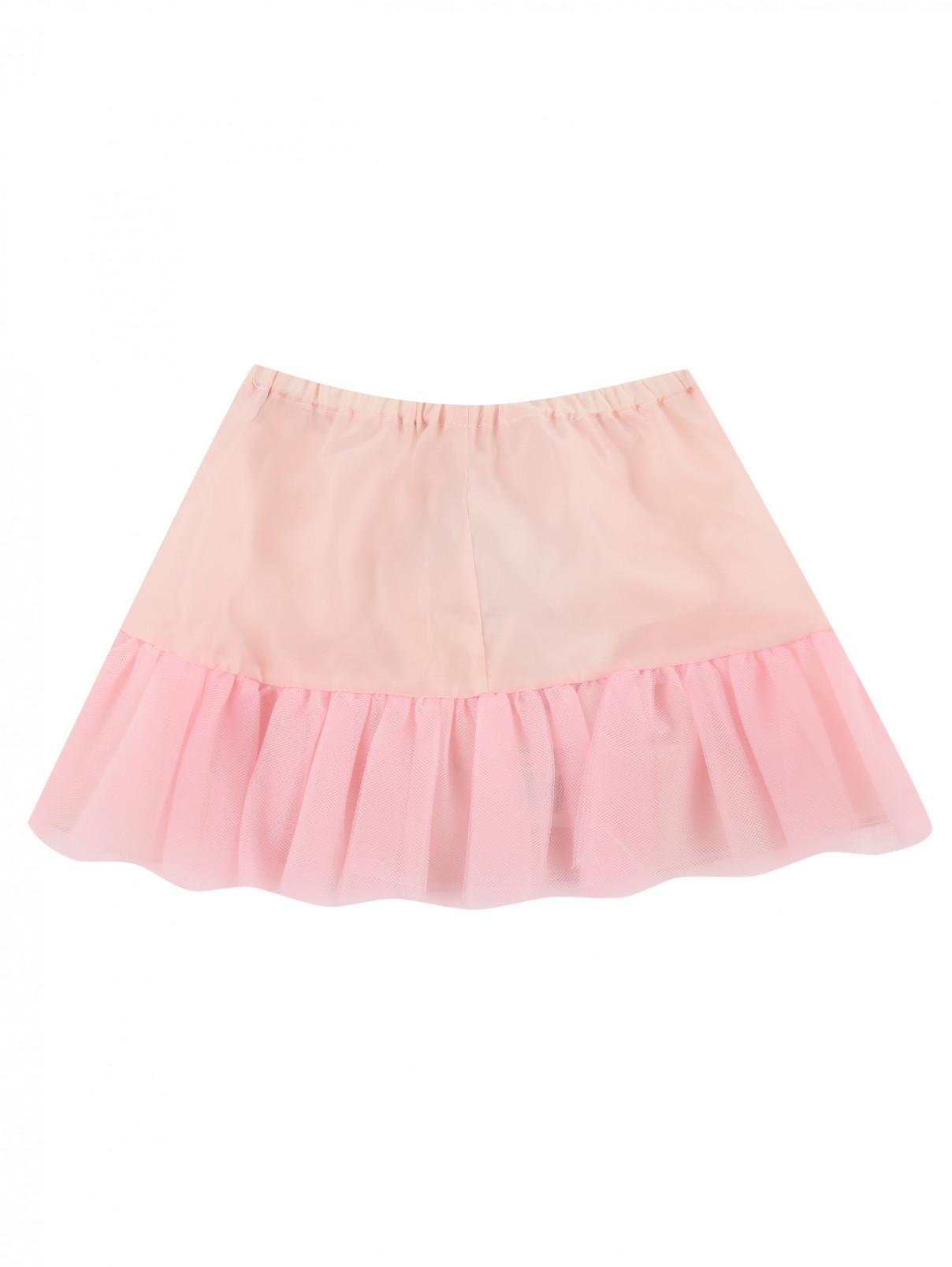 Юбка нижняя с оборкой Blugirl Baby  –  Общий вид  – Цвет:  Розовый