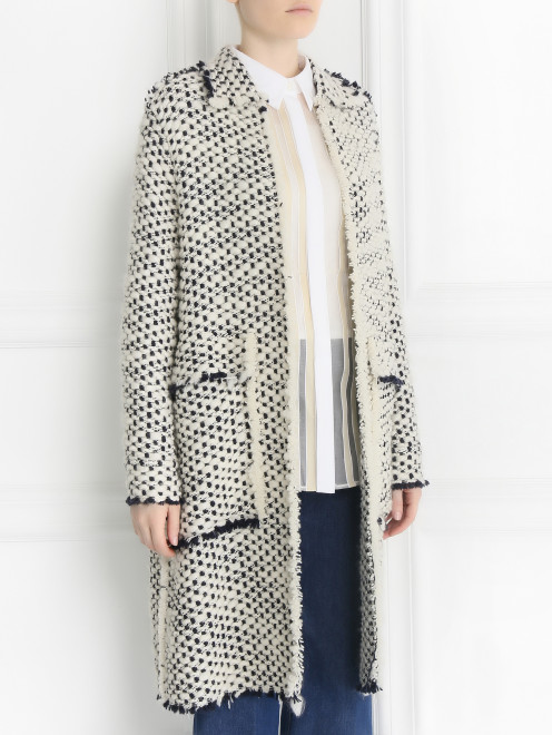 Трикотажное пальто из шерсти Rochas - Модель Верх-Низ