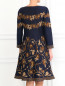 Трикотажное платье с вышивкой Alberta Ferretti  –  Модель Верх-Низ1