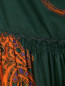 Платье из хлопка и шелка с узором "пейсли" Etro  –  Деталь