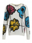 Джемпер из шерсти с цветочным узором Moschino Couture  –  Общий вид