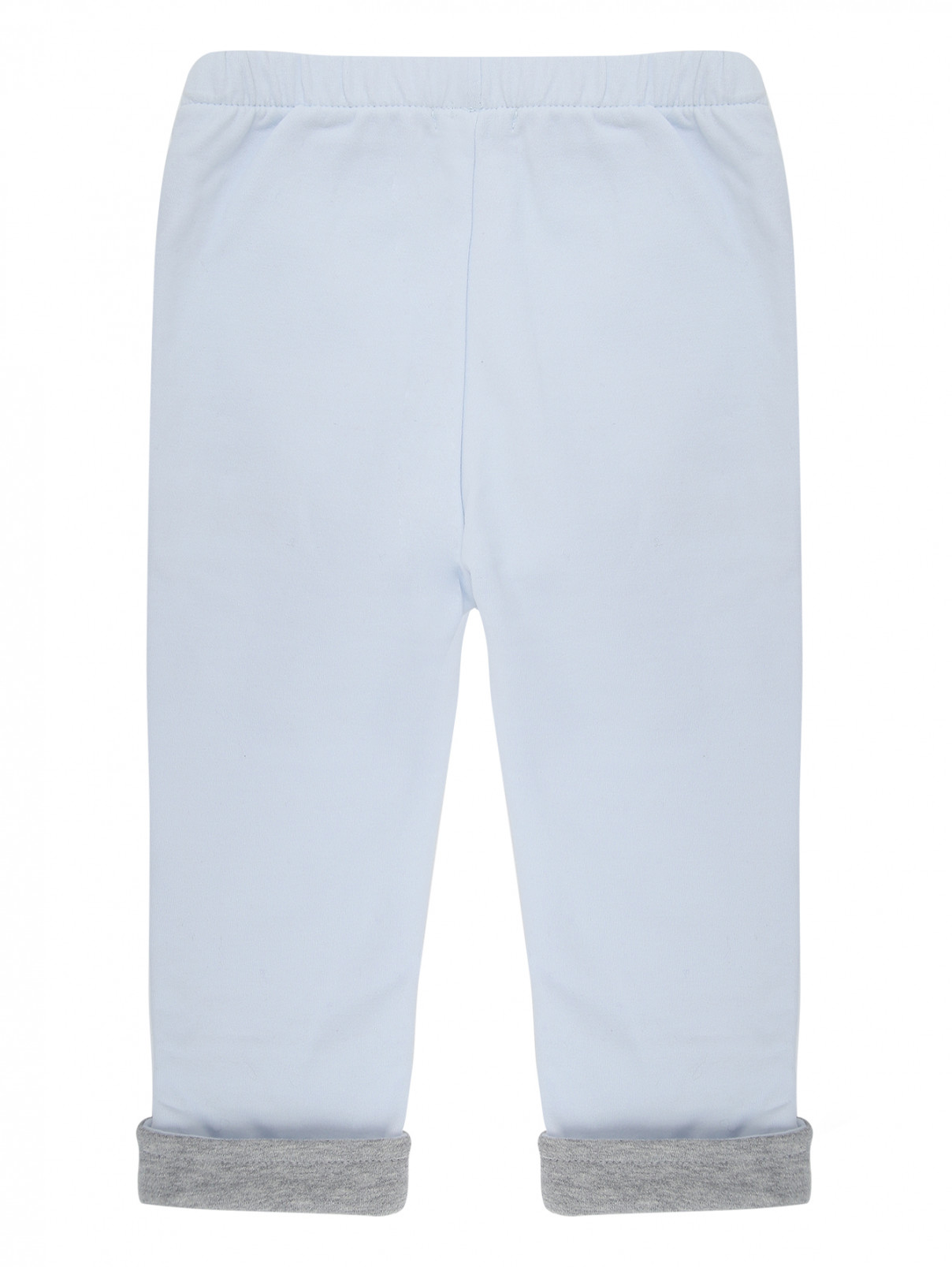 Трикотажные брюки на резинке Nanan  –  Общий вид  – Цвет:  Синий