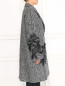 Пальто свободного кроя из шерсти декорированное вышивкой Ermanno Scervino  –  Модель Верх-Низ2
