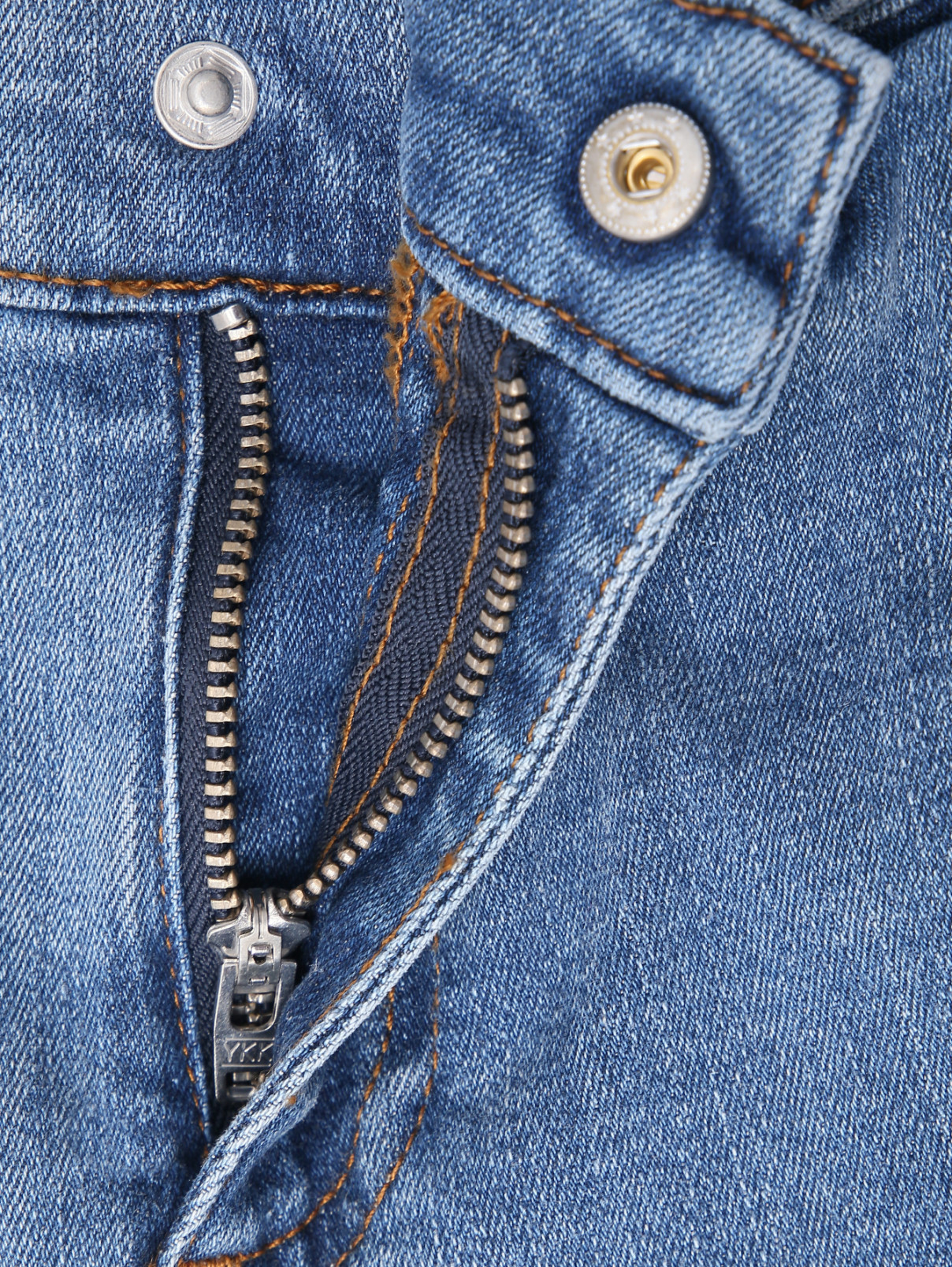 Широкие джинсы с подворотами Guess  –  Деталь  – Цвет:  Синий