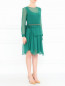 Платье из шелка с декоративным ремнем Alberta Ferretti  –  Модель Общий вид