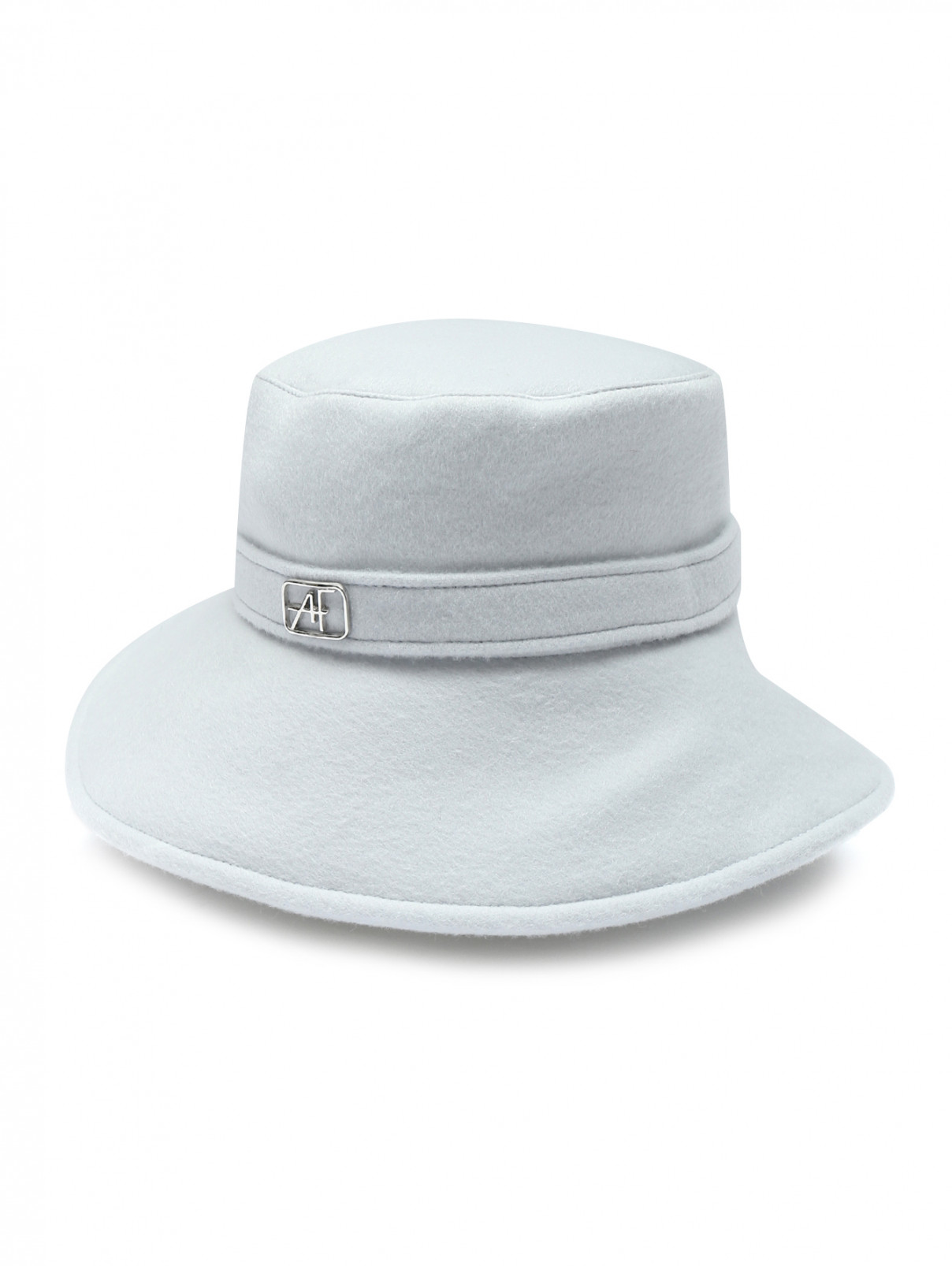 Шляпа из шерсти с аппликацией Alberta Ferretti  –  Общий вид  – Цвет:  Серый