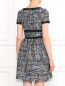 Платье с коротким рукавом и сетчатой вставкой на подоле Moschino Boutique  –  Модель Верх-Низ1