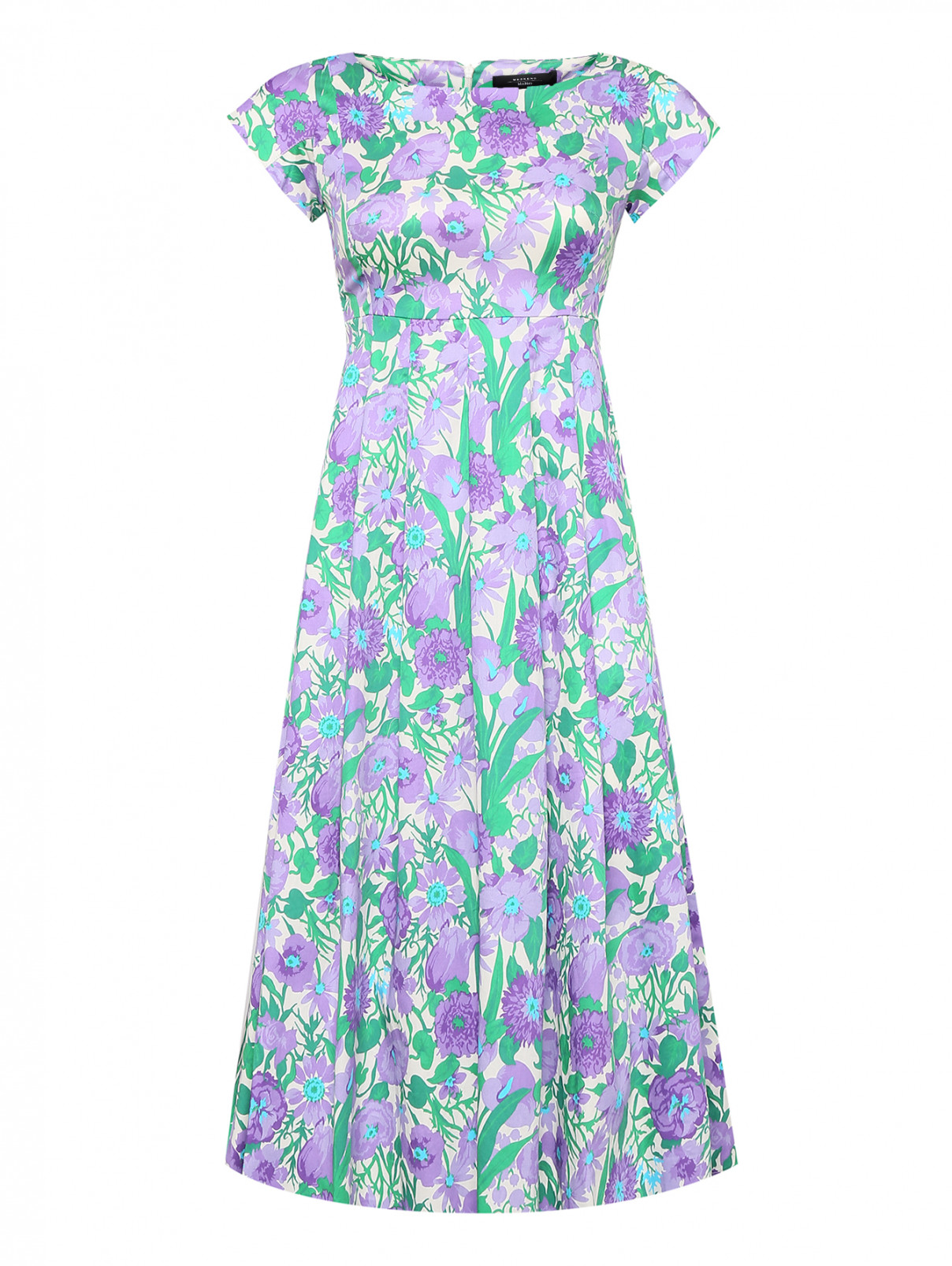 Платье-миди с карманами Weekend Max Mara  –  Общий вид  – Цвет:  Мультиколор