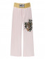 Шелковистые брюки с вышивкой Dolce & Gabbana  –  Общий вид