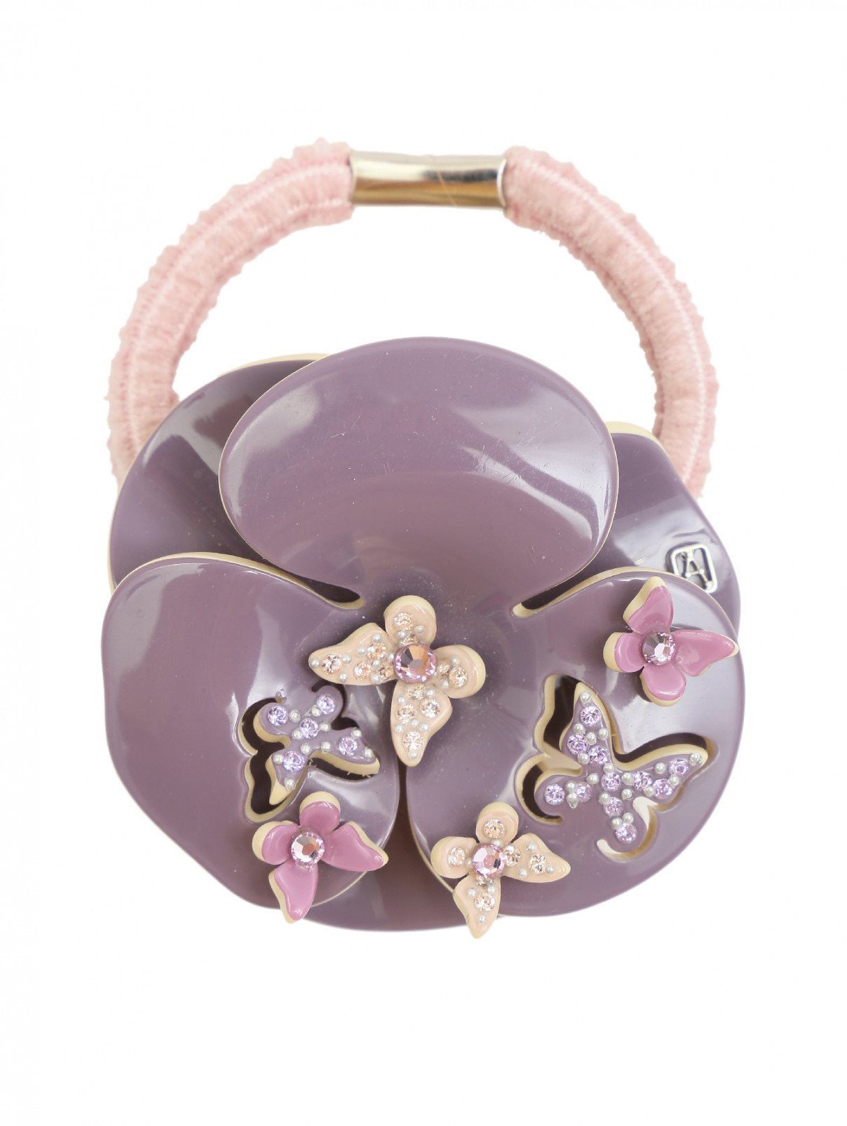 Резинки с декором Alexandre de Paris  –  Общий вид  – Цвет:  Фиолетовый