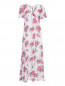 Платье-макси с цветочным узором ODI ET AMO  –  Общий вид
