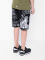 Хлопковые шорты с принтом и карманами Givenchy  –  МодельВерхНиз1